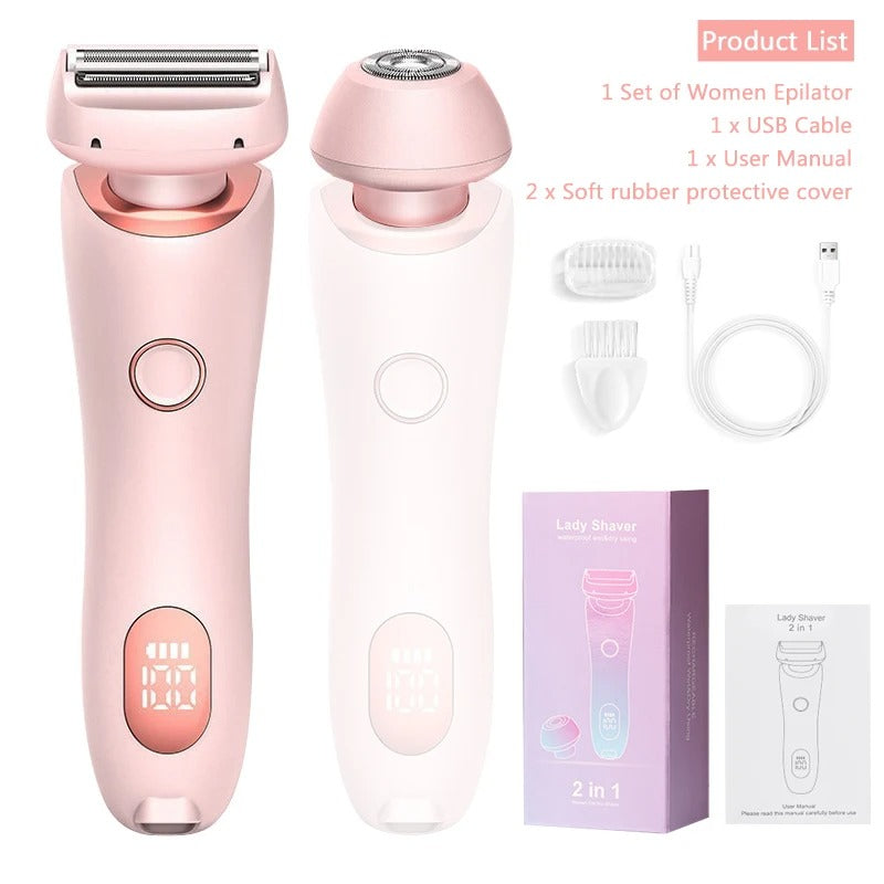 SmoothSilk™ 2-in-1 Electric Epilator & Shaver